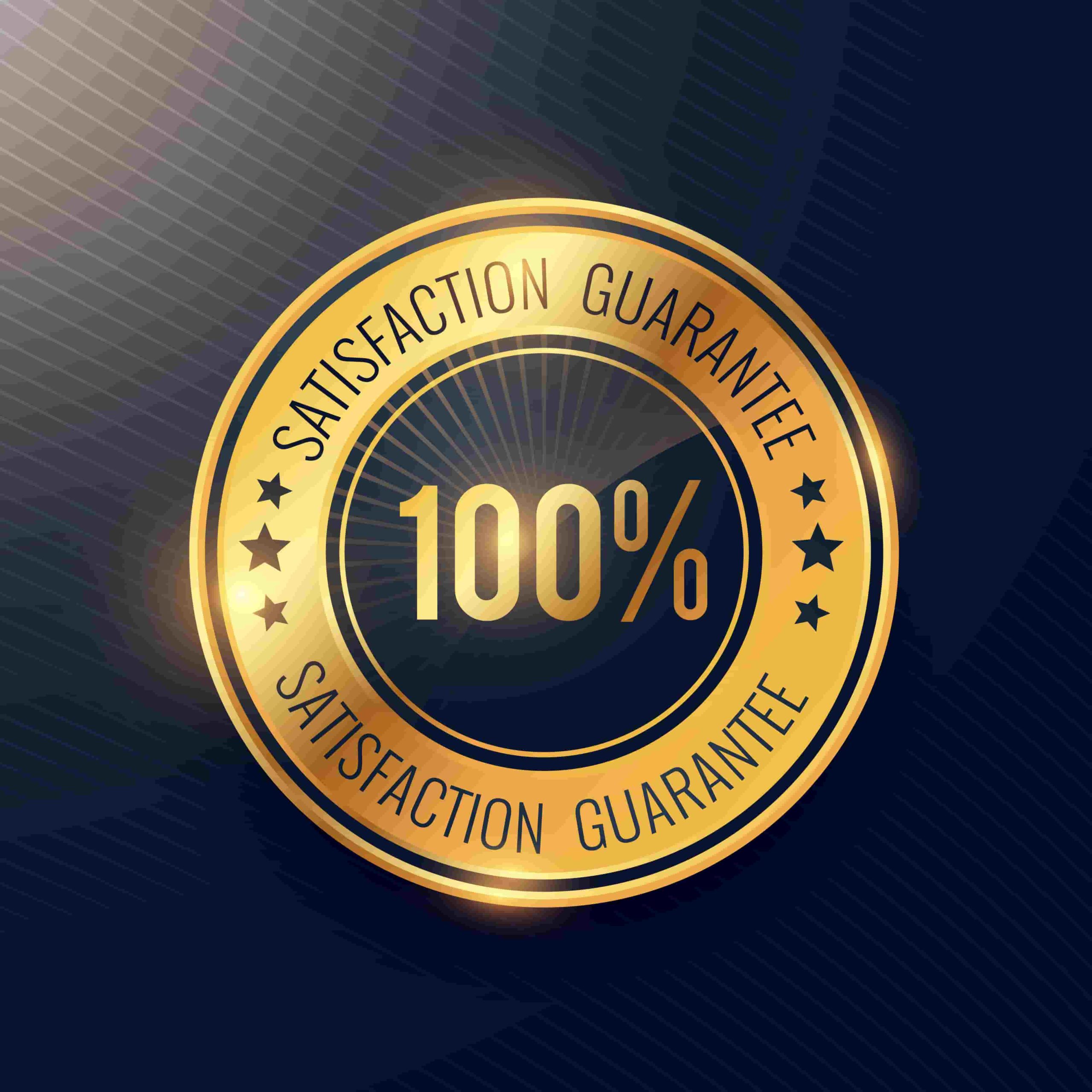 Service guarantee cleaning service